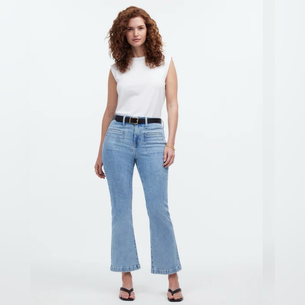 Madewell Curvy Kick Out High-Rise Flare Jeans